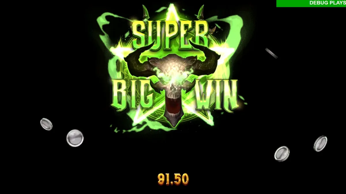 Tampilan visual slot Hellreign Scatter Magnet dengan tema neraka yang kelam